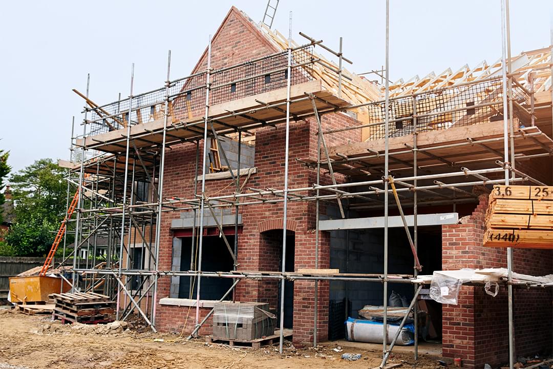 Photo of a new build house